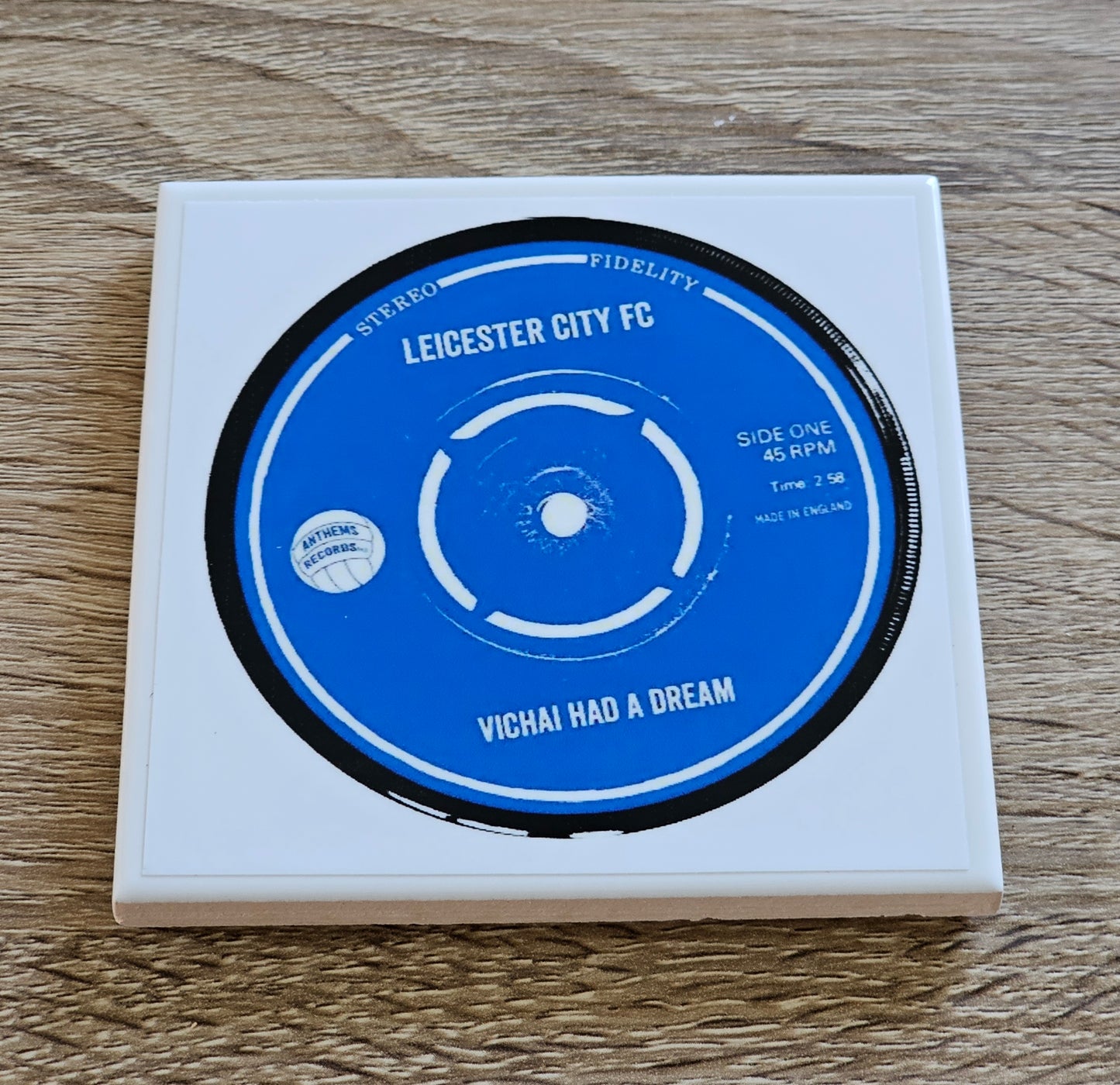 Leicester City Ceramic Anthem Coaster (Vichai had a Dream)