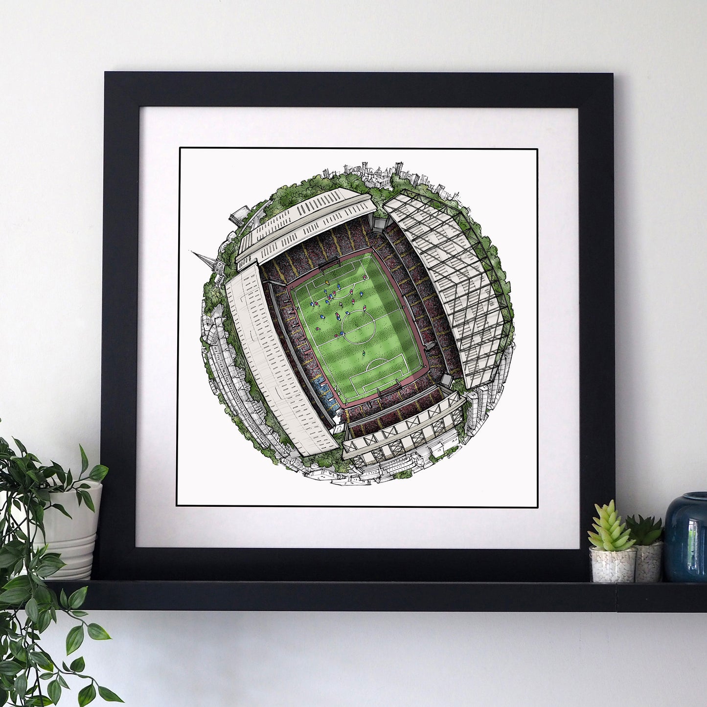 Aston Villa FC - The Villa Park 3D Globe Print