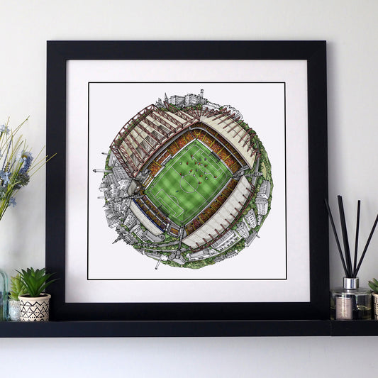 Bradford City FC - The Valley Parade Stadium 3D Globe Print