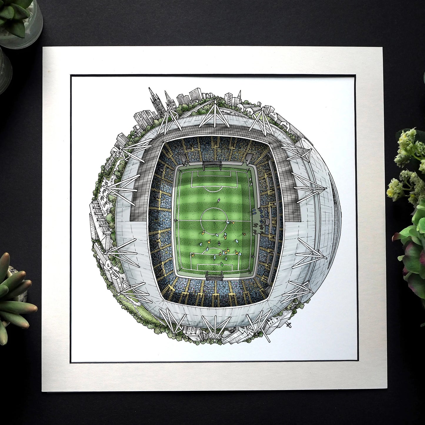 Coventry City FC - Coventry Arena 3D Globe Print
