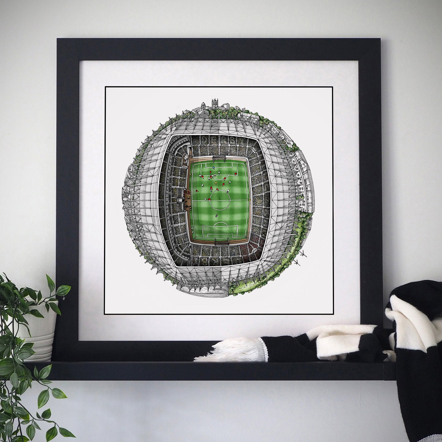 Derby County FC - The Pride Park 3D Globe Print