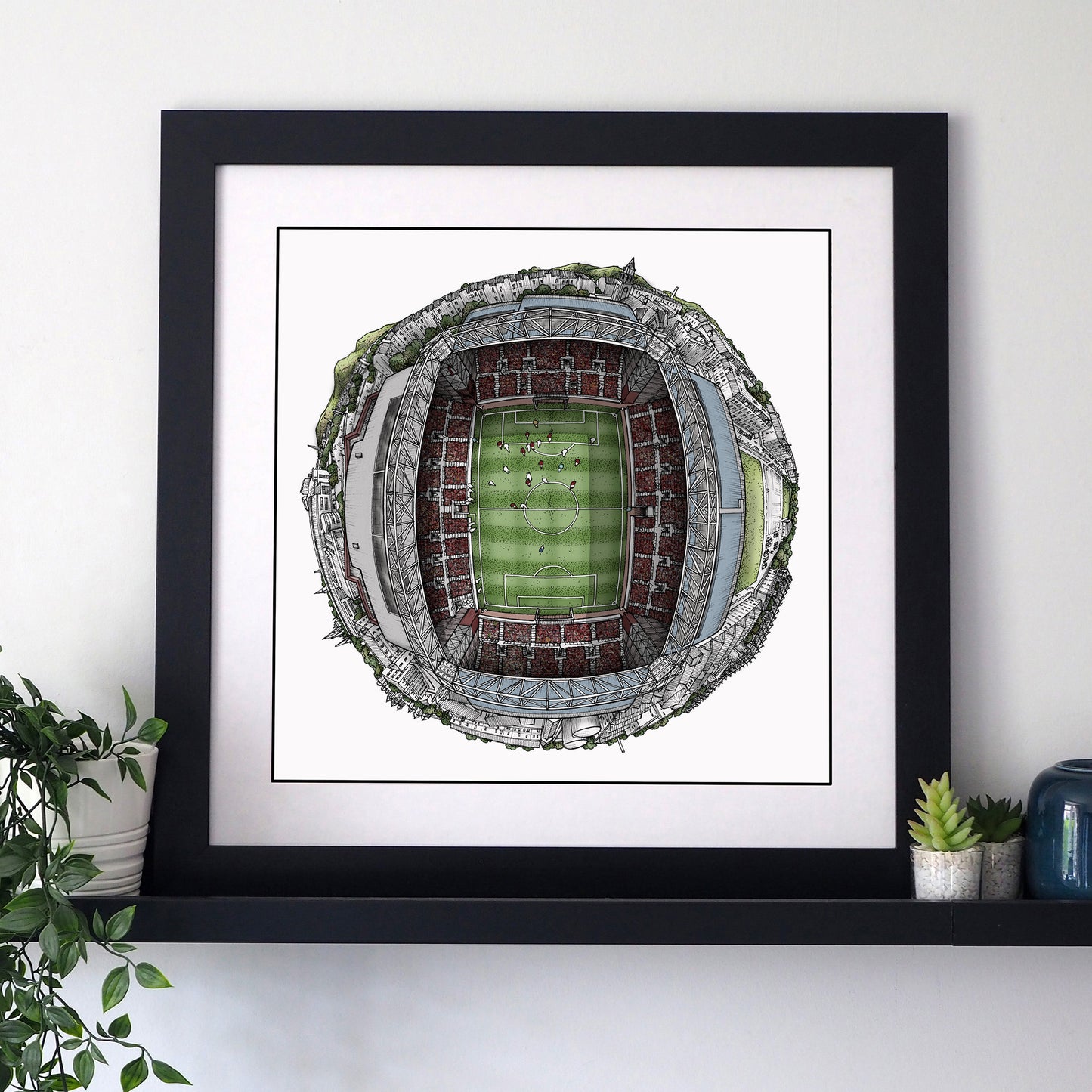 Heart of Midlothian FC - Tynecastle Park 3D Globe Print