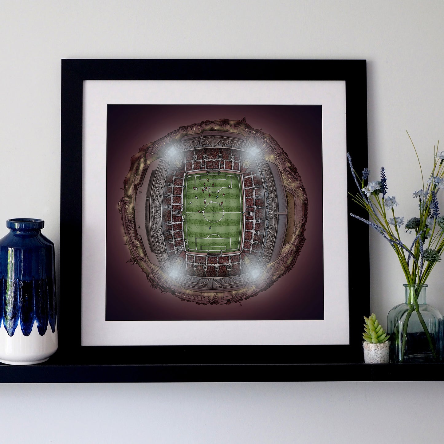 Heart of Midlothian FC - Tynecastle Park Night View 3D Globe Print