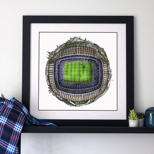 Edinburgh - Murrayfield Rugby 3D Globe Print