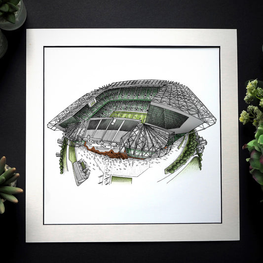 Celtic FC - Celtic Park 3D Globe Print