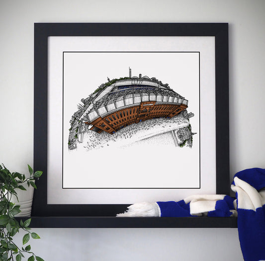 Rangers FC - Ibrox 3D Globe Print