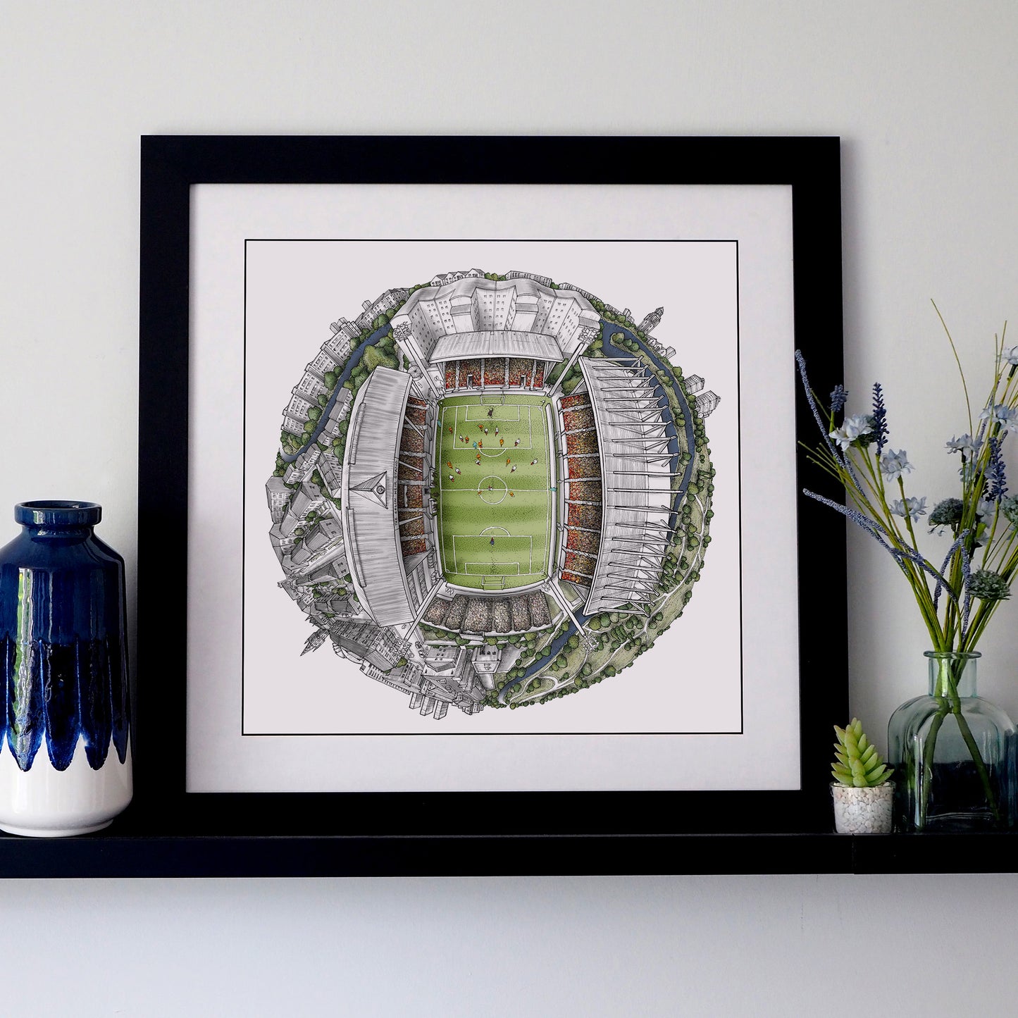 Partick Thistle FC - The Firhill Stadium 3D Globe Print