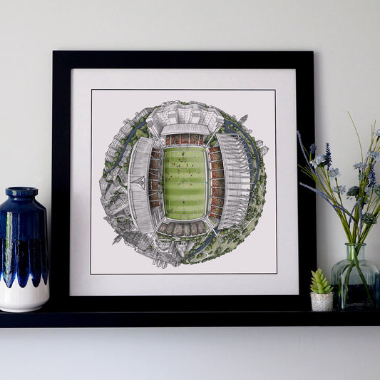 Partick Thistle FC - The Firhill Stadium 3D Globe Print