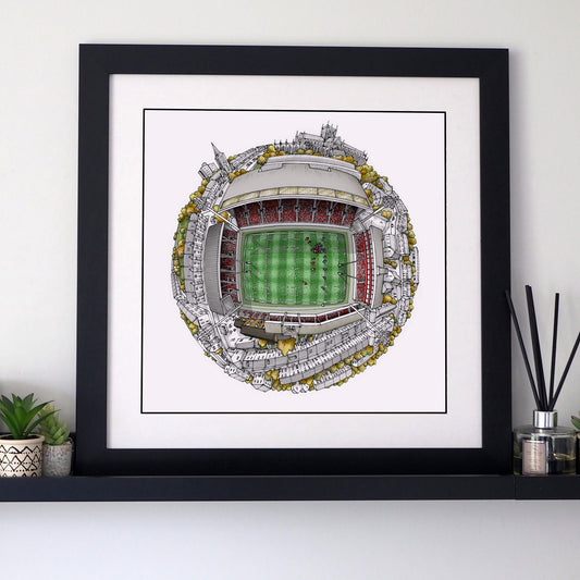 Gloucester - Kingsholme Rugby 3D Globe Print
