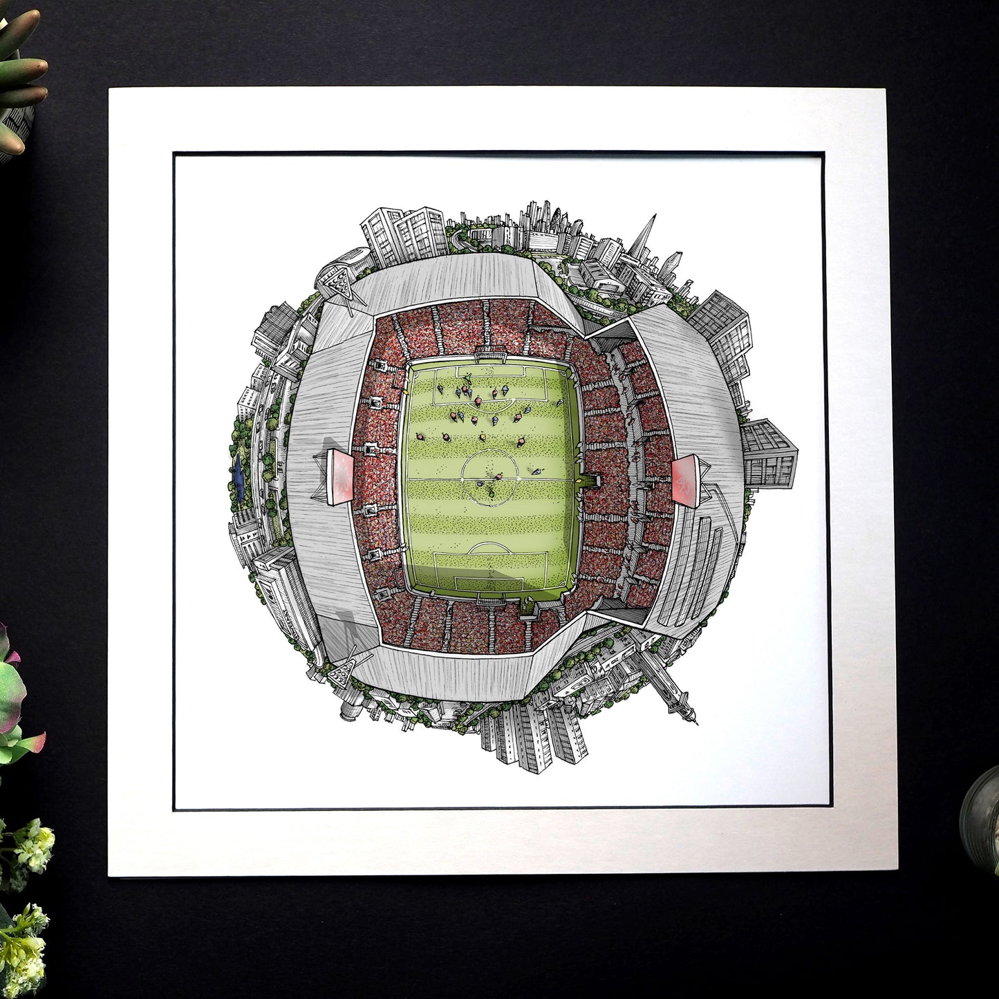 Brentford FC - The Brentford Community Stadium 3D Globe Print