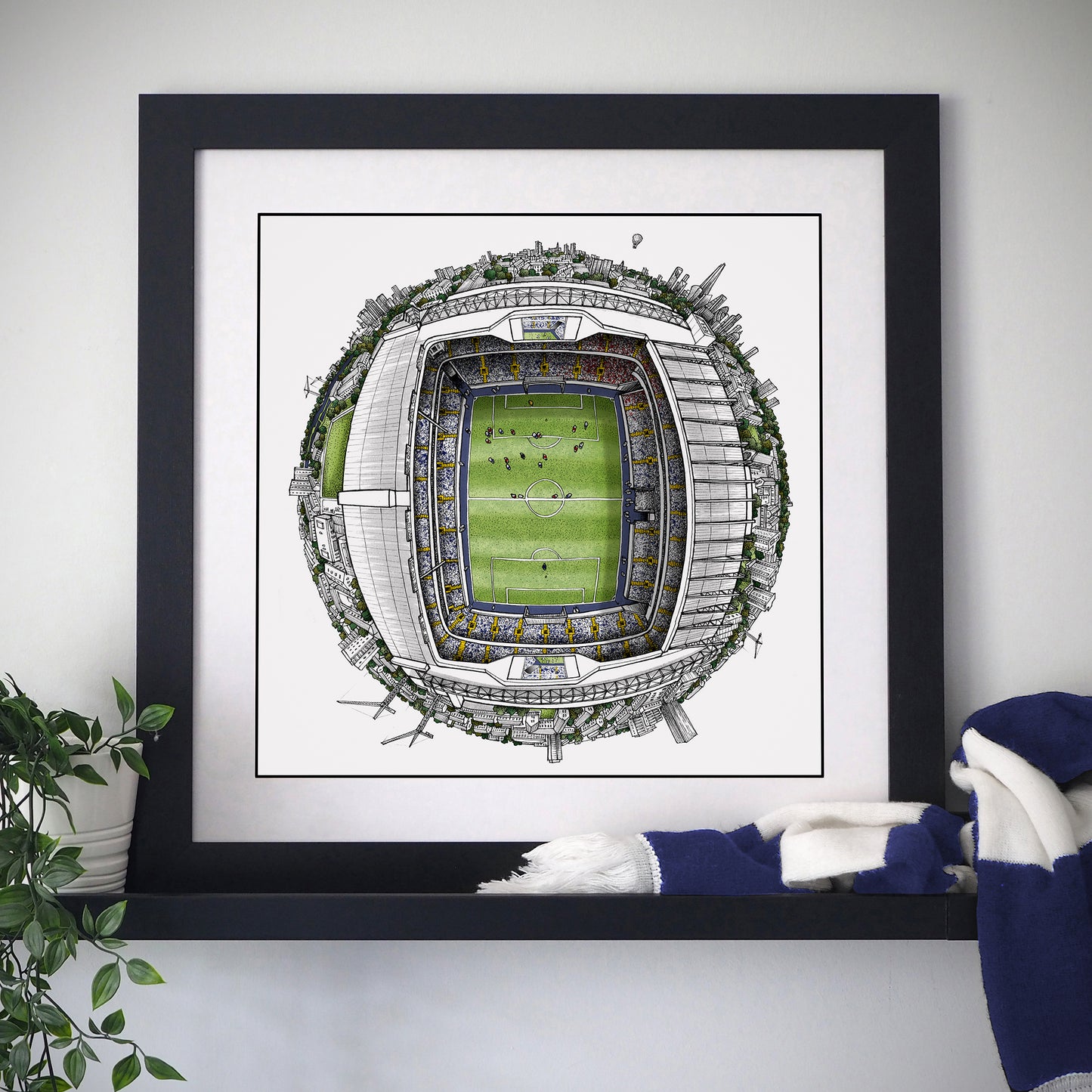 Tottenham Hotspur FC - White Hart Lane 3D Globe Print