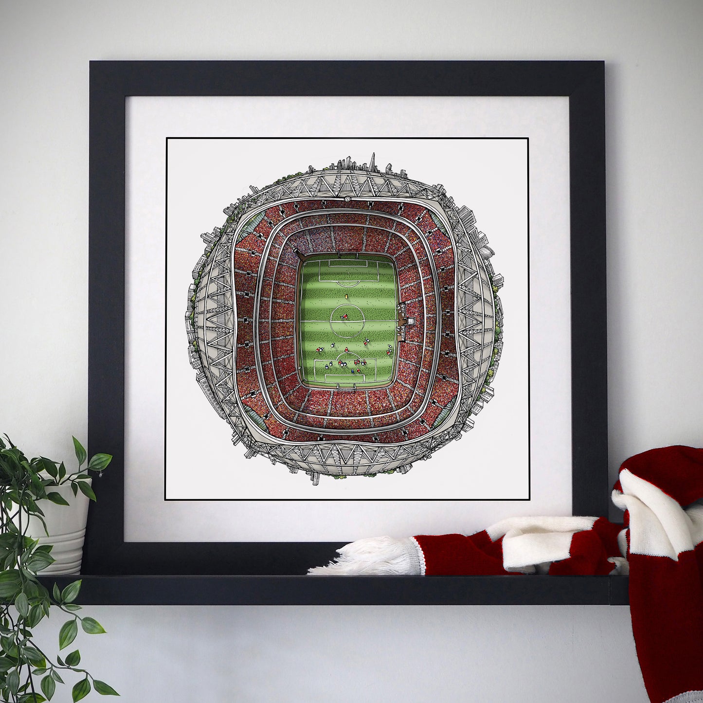 Arsenal FC - Emirates 3D Cityscape Print