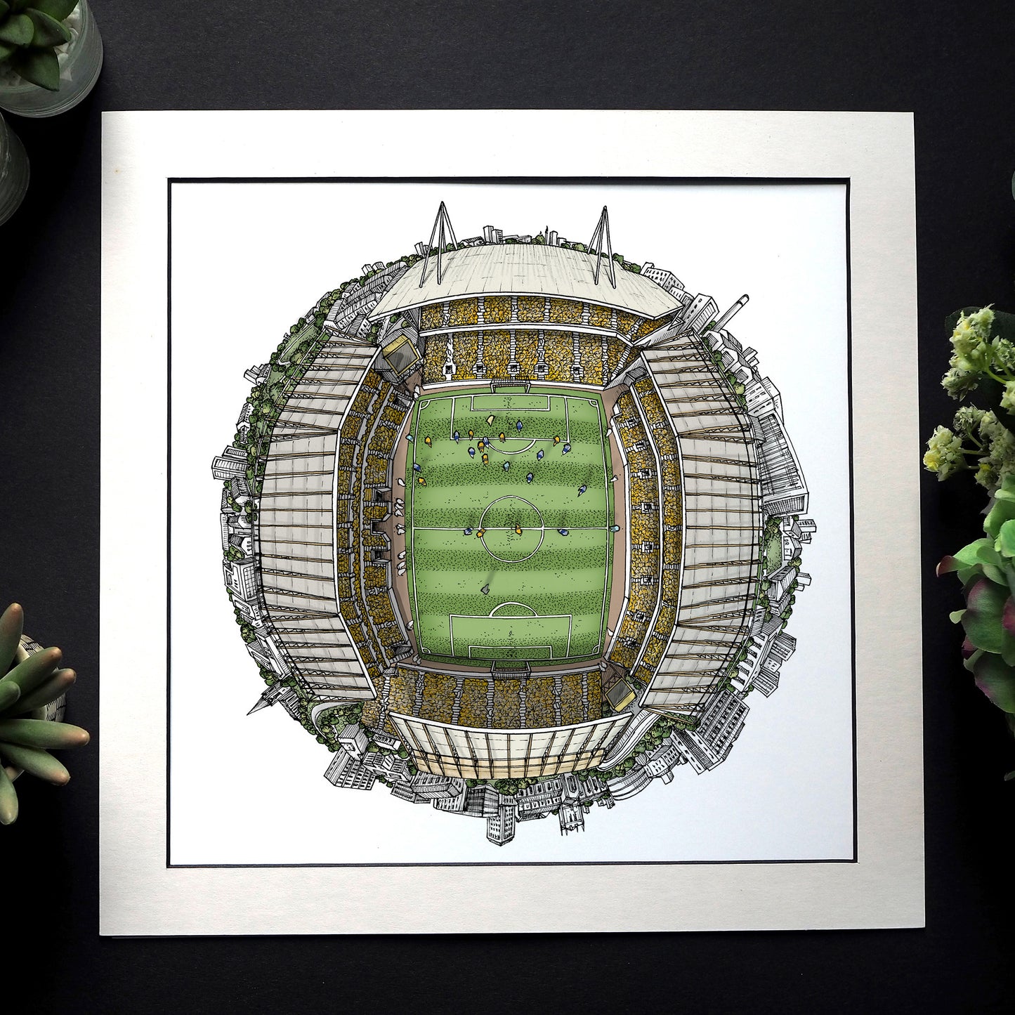 Wolverhampton Wanderers FC - The Molineux 3D Globe Print