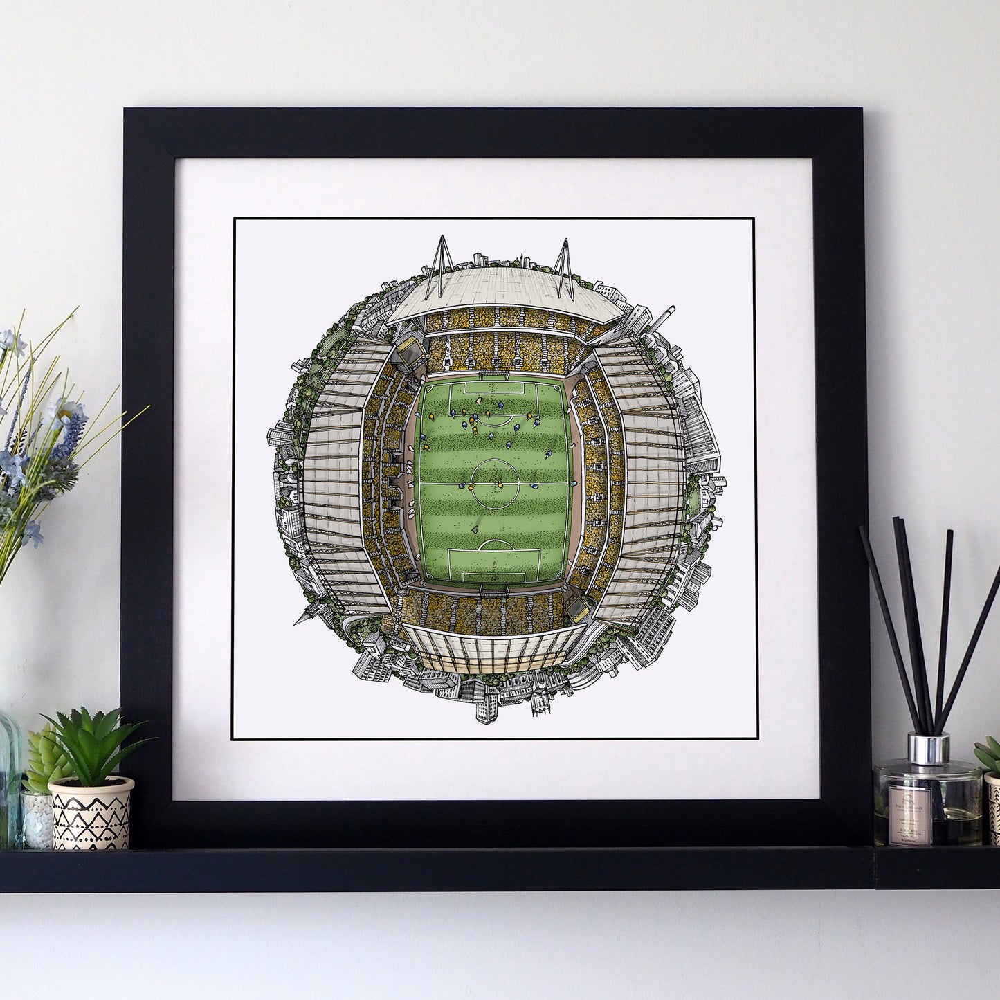 Wolverhampton Wanderers FC - The Molineux 3D Globe Print