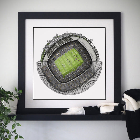 Newcastle United FC - The St. James' Park 3D Globe Print