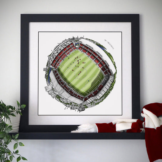 Nottingham Forest FC - The City Ground 3D Globe Print