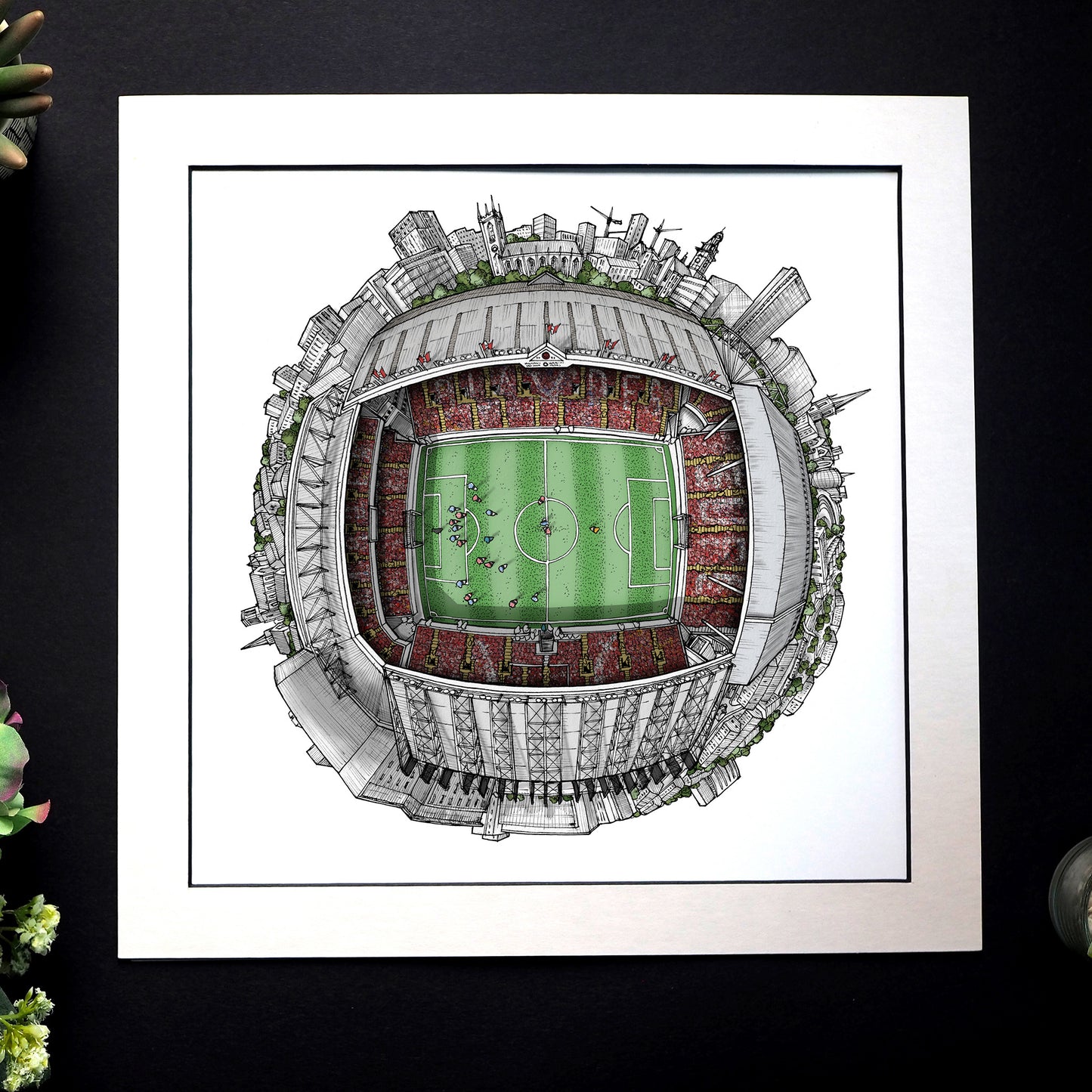 Sheffield United FC - The Bramall Lane 3D Globe Print