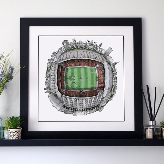 Sheffield United FC - The Bramall Lane 3D Globe Print