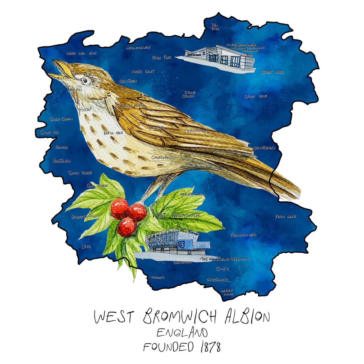 West Bromwich Albion Football Club Print (New Edition)
