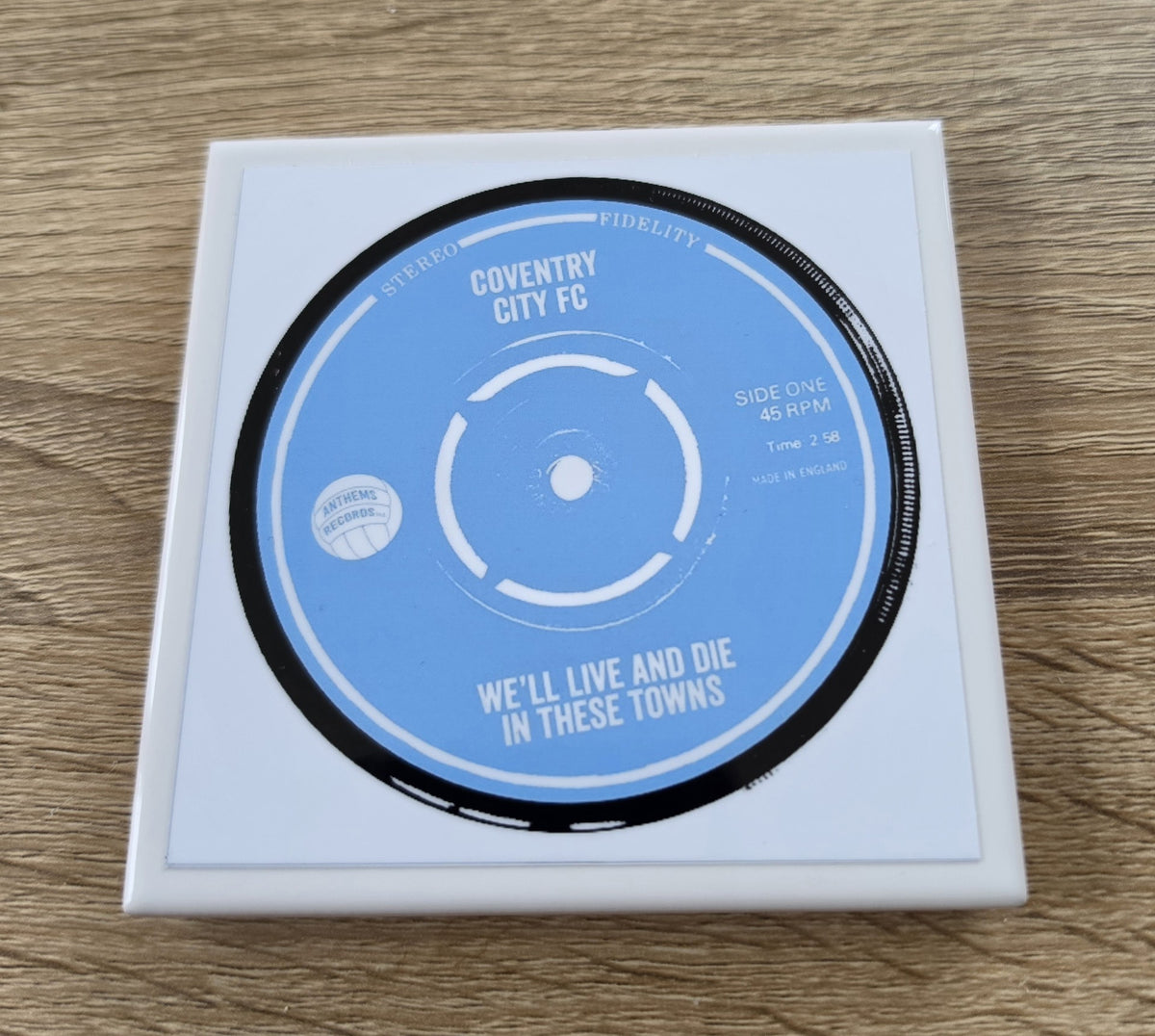 Coventry City Ceramic Anthem Coaster