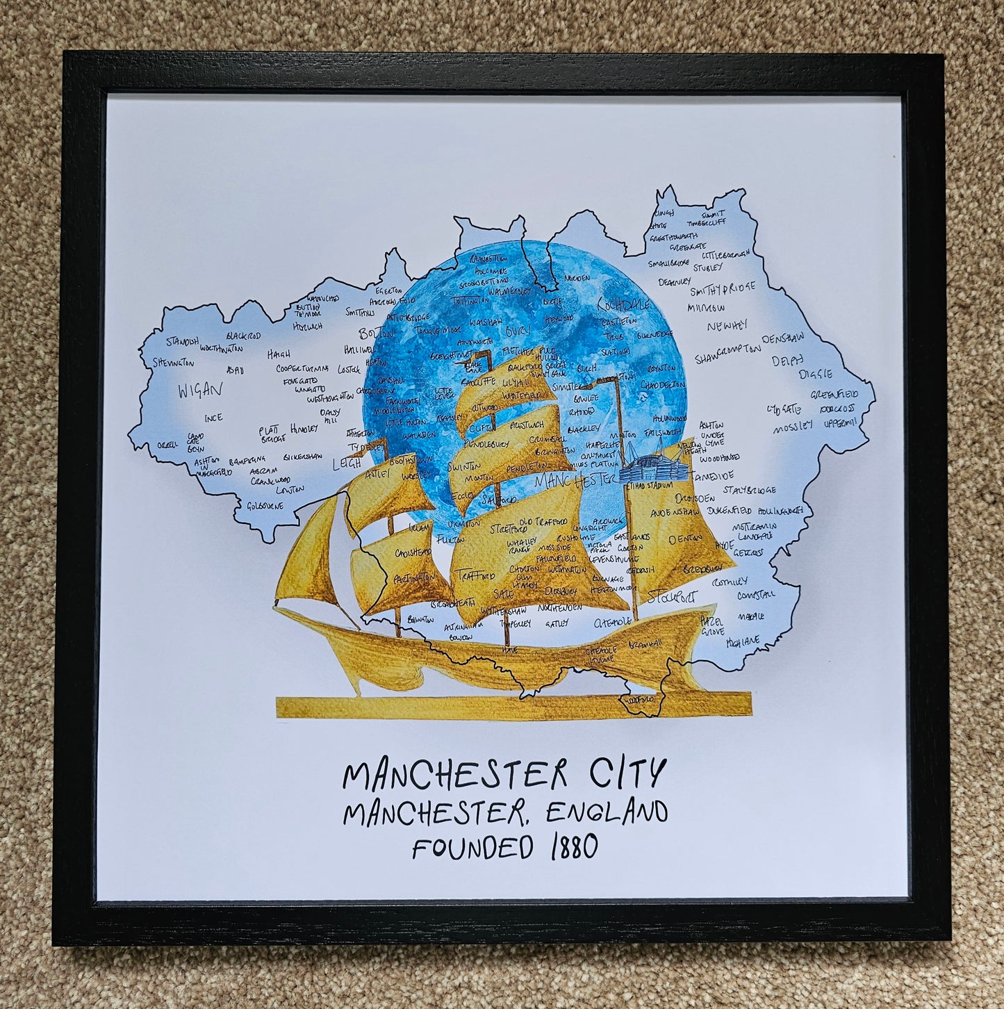 Manchester City Football Club Print