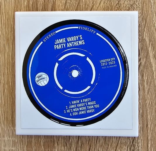 Leicester City Jamie Vardy Ceramic Anthem Coaster