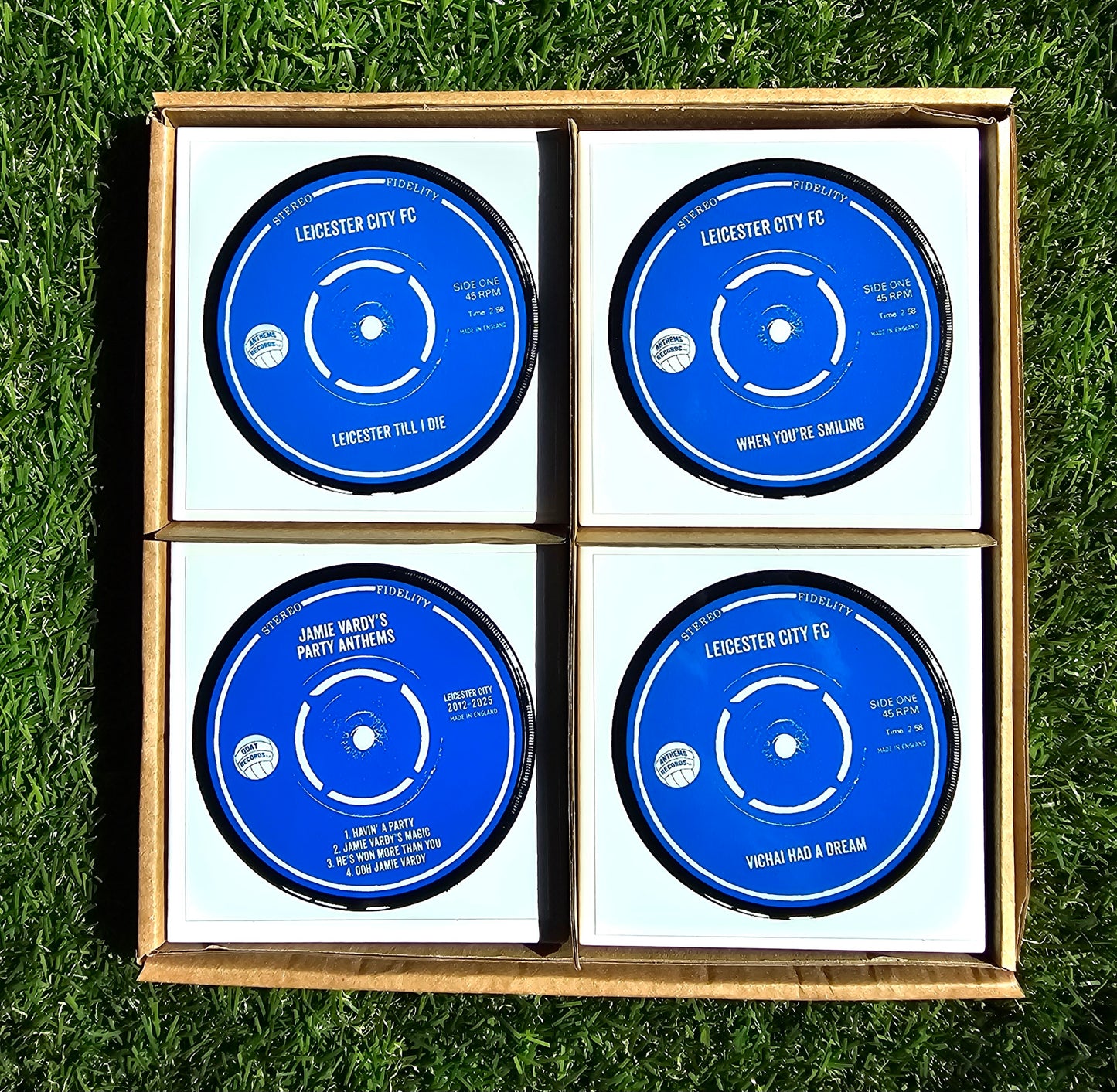 Leicester City set of Anthem coasters