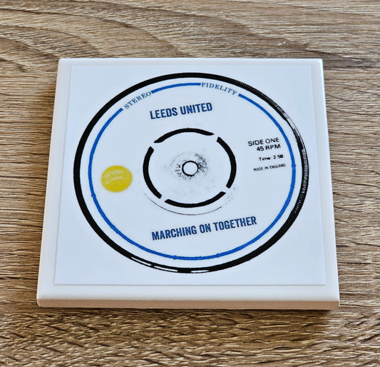 Leeds United Ceramic Anthem Coaster
