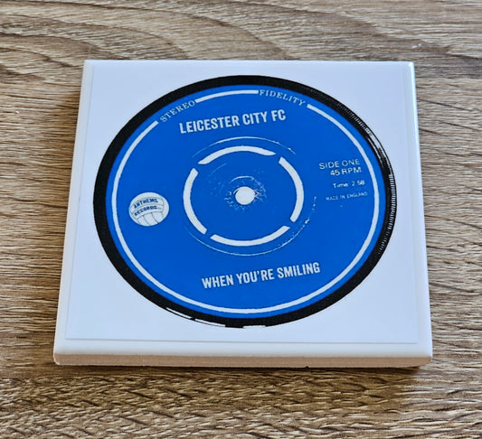 Leicester City Ceramic Anthem Coaster (When You're Smiling)