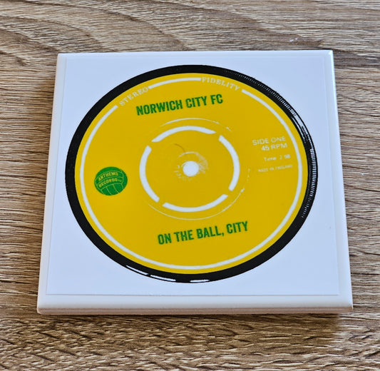 Norwich City Ceramic Anthem Coaster