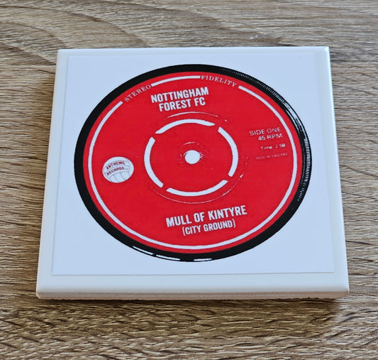Nottingham Forest Ceramic Anthem Coaster (Mull of Kintyre)