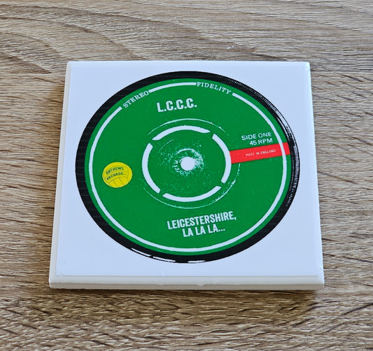 Leicestershire County Cricket Ceramic Anthem Coaster (L.C.C.C)
