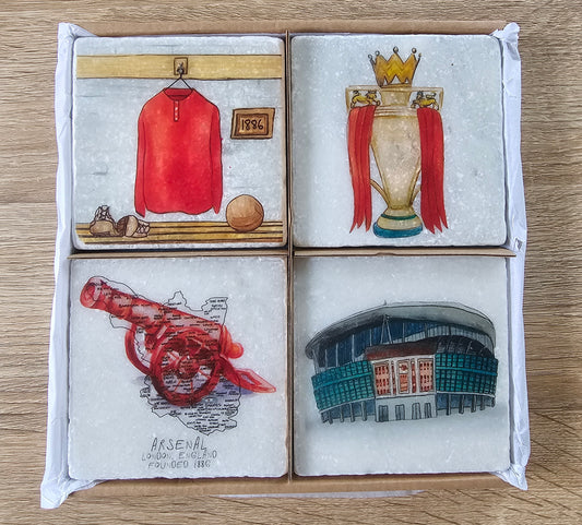 Arsenal Football Club Coaster Set (2025 Edition)