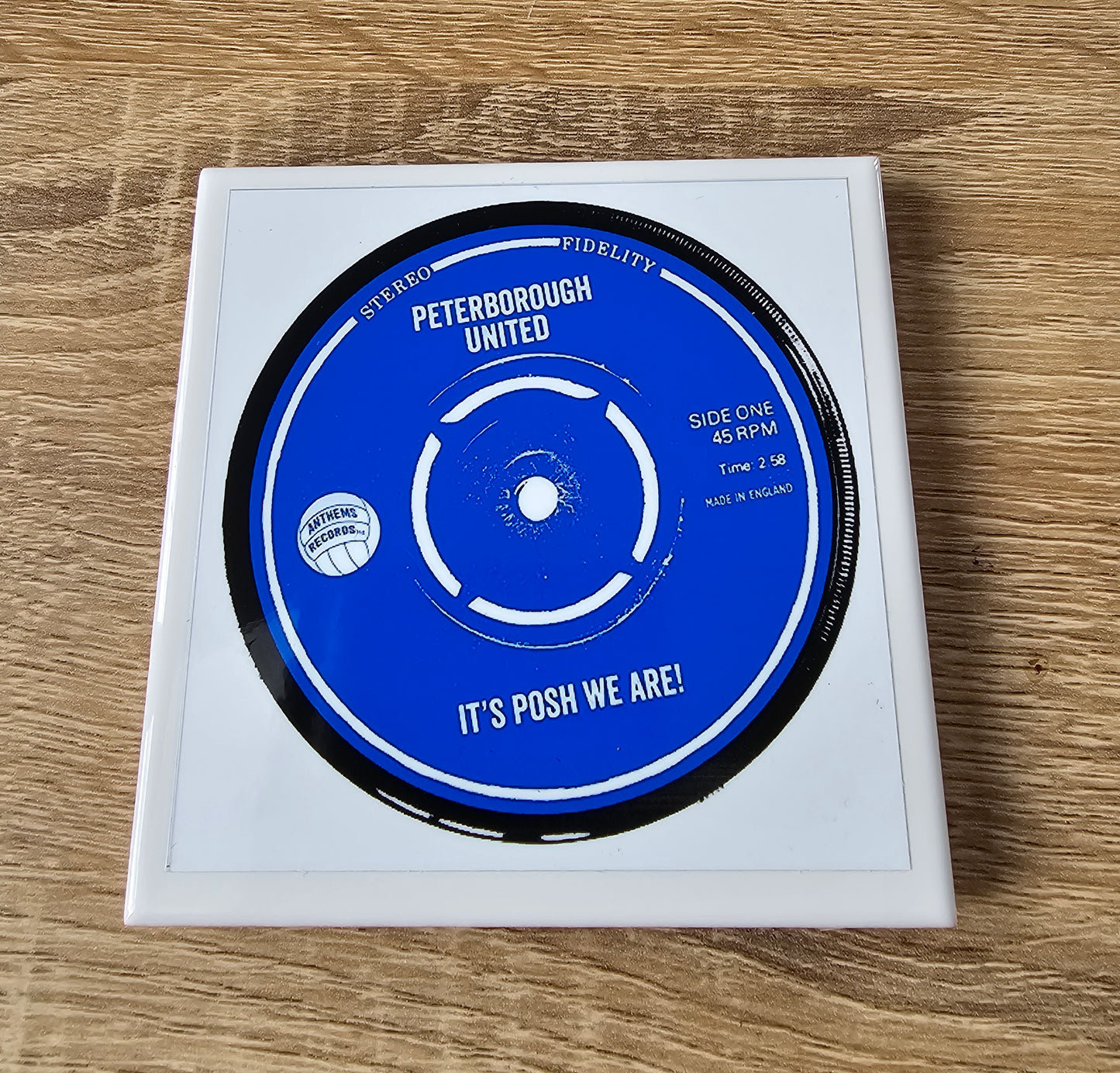 Peterborough United Ceramic Anthem Coaster