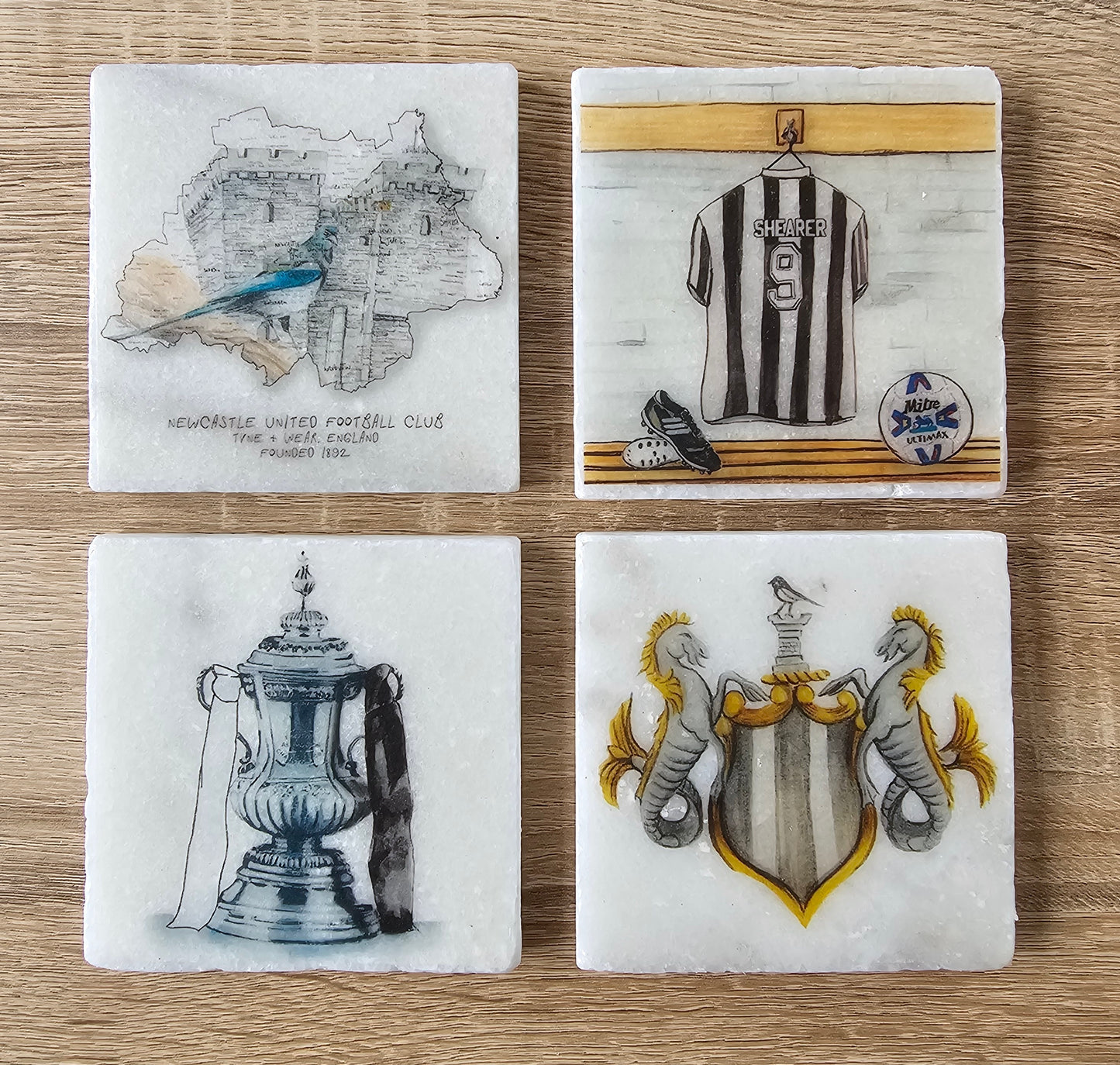 Newcastle United Football Club Coasters