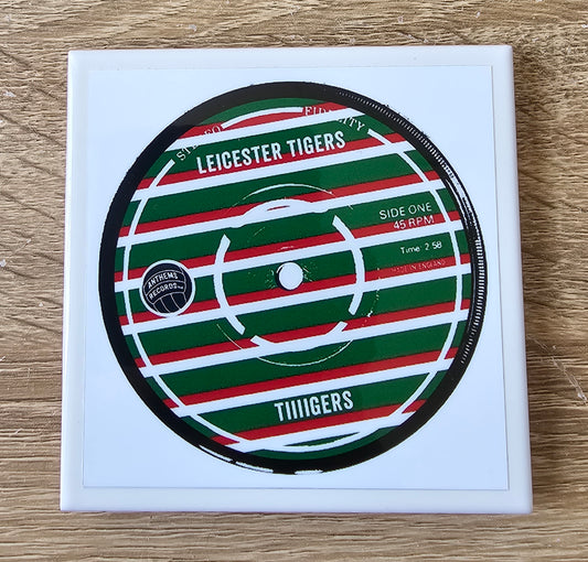 Leicester Tigers Ceramic Anthem Coaster