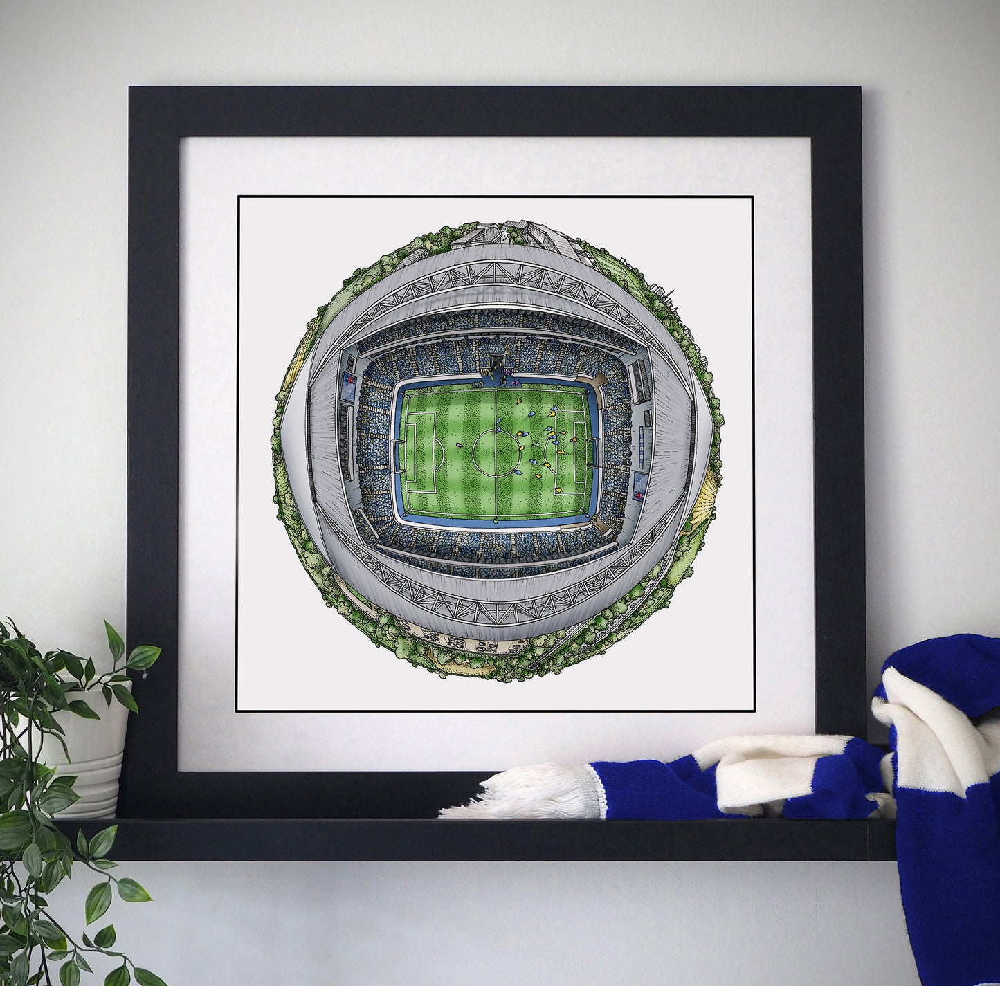 Brighton & Hove Albion FC 3D Cityscape Print