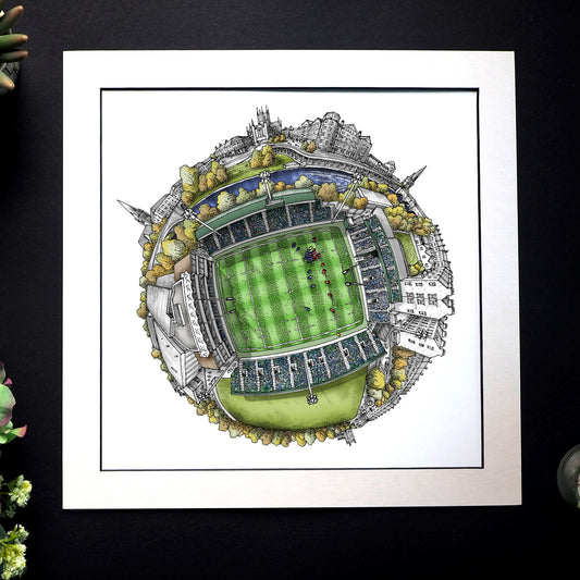 Bath - The Recreation Ground (2025) Rugby Stadium 3D Globe Print