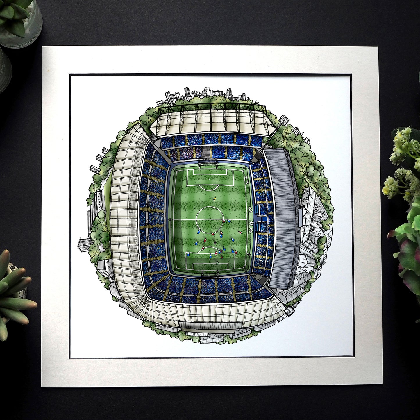 Birmingham City - St Andrew's Stadium 3D Globe Print