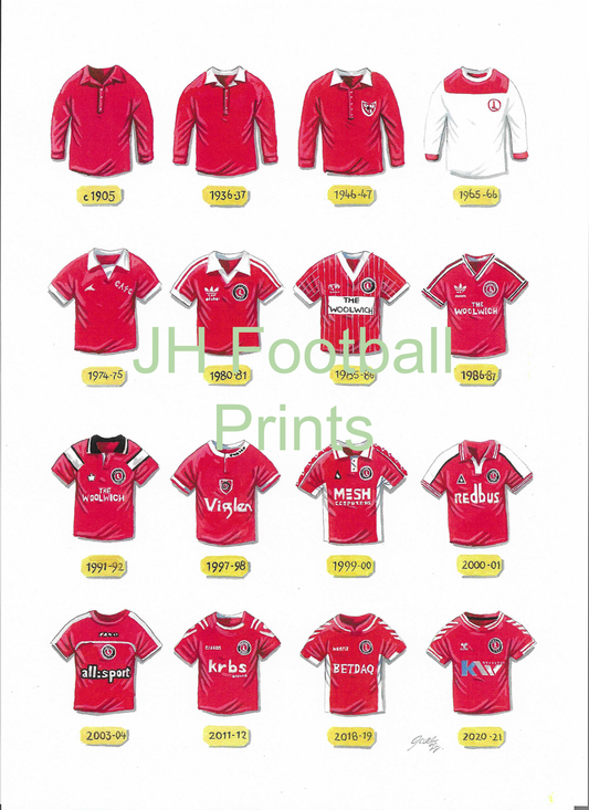 Charlton Athletic Iconic Shirts Print
