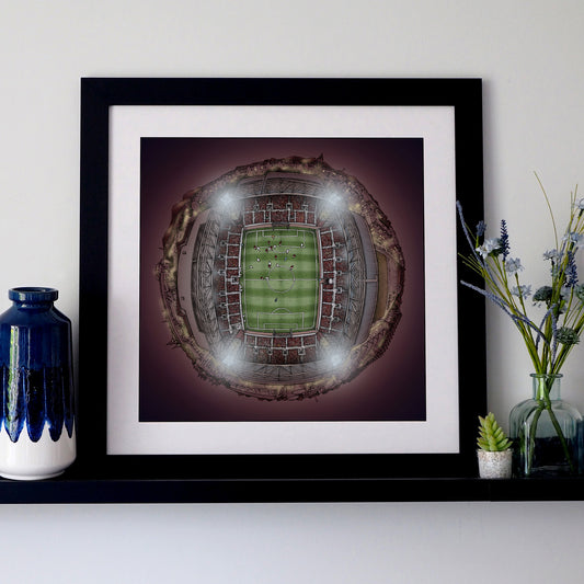 Heart of Midlothian FC -  Tynecastle Park Night View 3D Globe Print