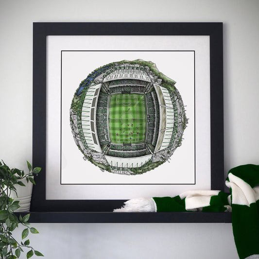 Hibernian FC -  Easter Road 3D Globe Print