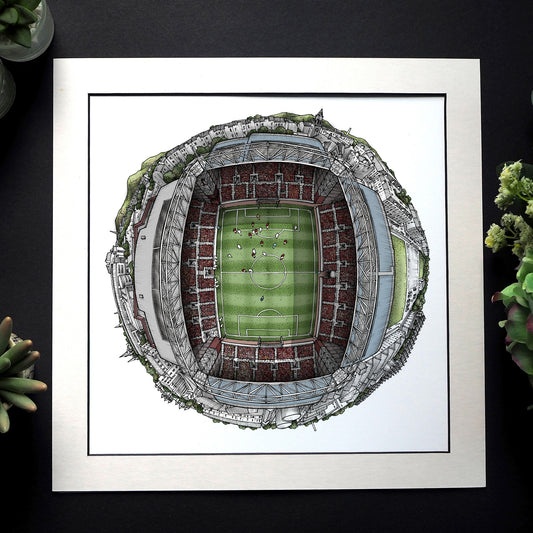 Heart of Midlothian FC -  Tynecastle Park 3D Globe Print