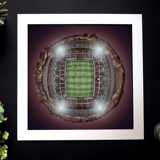 Heart of Midlothian FC -  Tynecastle Park Night View 3D Globe Print