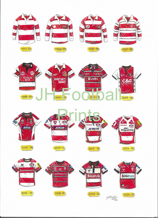 Gloucester Iconic Shirts Print