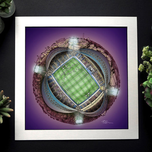 Huddersfield Town FC -  The John Smith Stadium Night View 3D Globe Print