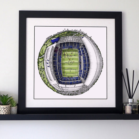 Everton FC - Goodison Park 3D Globe Print