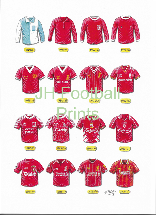 Liverpool Iconic Shirts Print