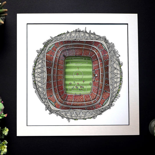 Arsenal FC - Emirates 3D Cityscape Print