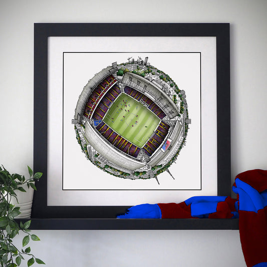 Crystal Palace FC -  Selhurst Park 3D Globe Print